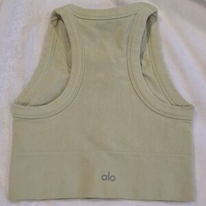 Alo Yoga Goddess Ribbed Go-To Tank Green Size S/P